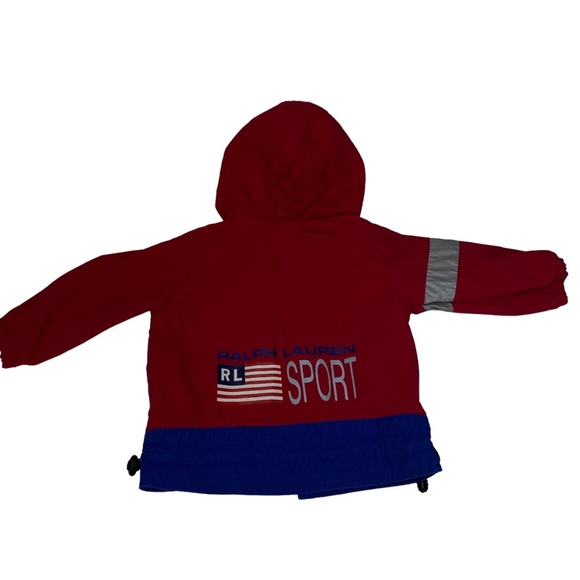 Ralph Lauren Polo Sport Jacket Size 12M - 24M  L XL Colorblock Spell Out Flag - Picture 11 of 14